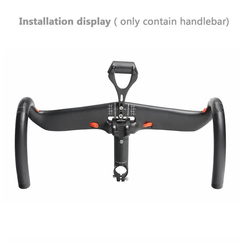 TOSEEK fullkolfiberstyre 400mm 420mm 440mm trådlöst racingdrop cykelstyre högkvalitativt landsvägscykelstyre