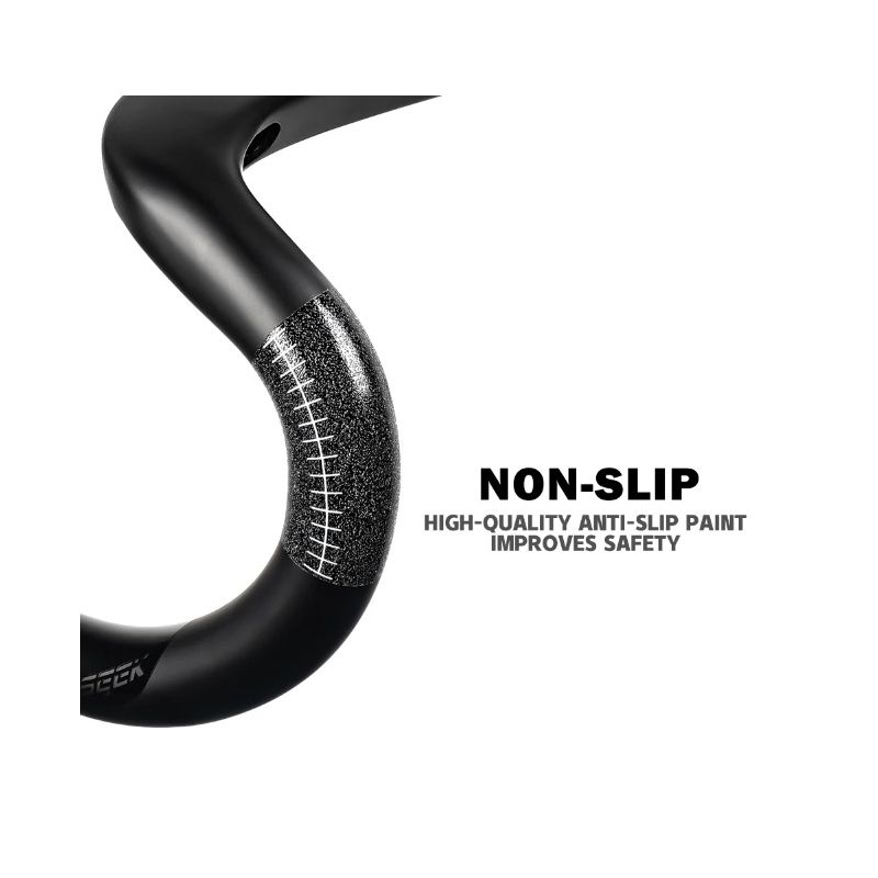 TOSEEK TR5500 landsvägscykelstyre helkolfiberstam integrerade cykeltillbehör ultralätta cykeldelar mattsvart finish