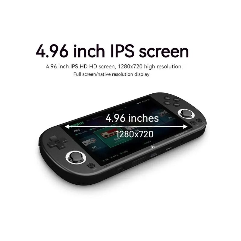 Trimui Smart Pro Vintage Spelkonsol 4.96 tums HD IPS-skärm Bärbart spelande för alla åldrar Nostalgisk och modern