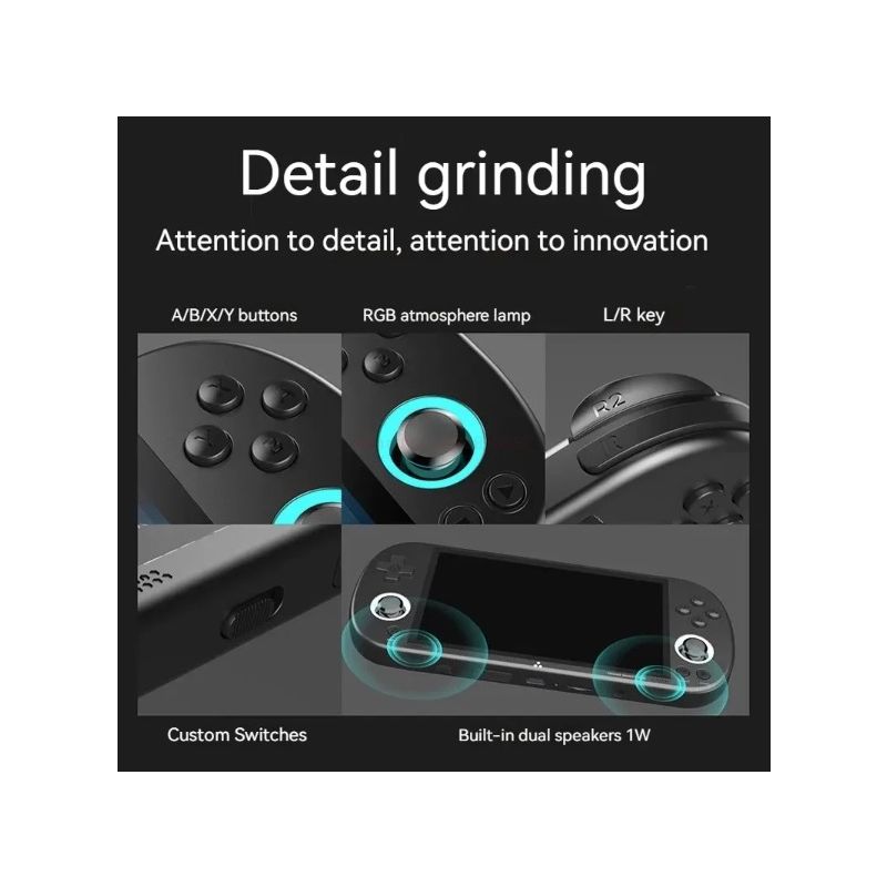 Trimui Smart Pro Vintage Spelkonsol 4.96 tums HD IPS-skärm Bärbart spelande för alla åldrar Nostalgisk och modern