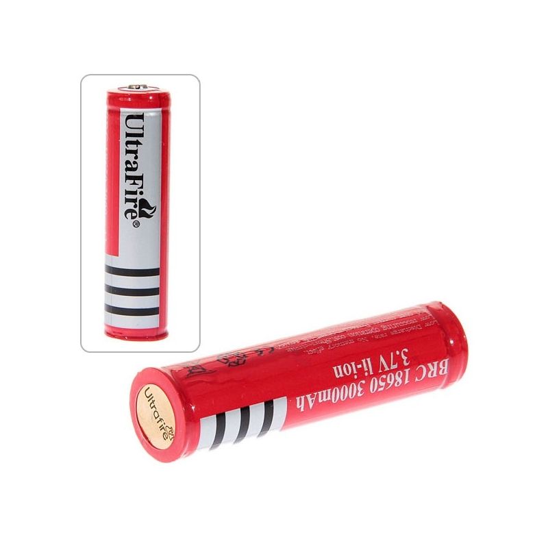 UltraFire 18650 3.7V 3000mAh skyddat Li-ion batteri för ficklampor bärbar elektronik med säkerhetsfunktioner
