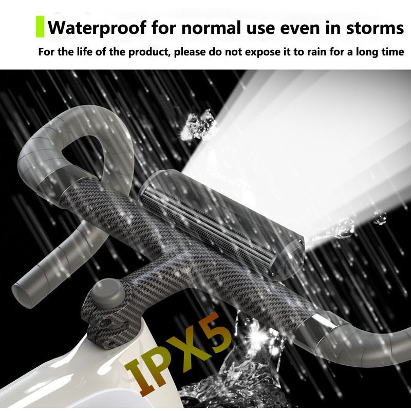 Ljusstarkt cykelljus med LED frontljus 5200 lumen cykelsäkerhet justerbara ljuslägen vattentät för MTB