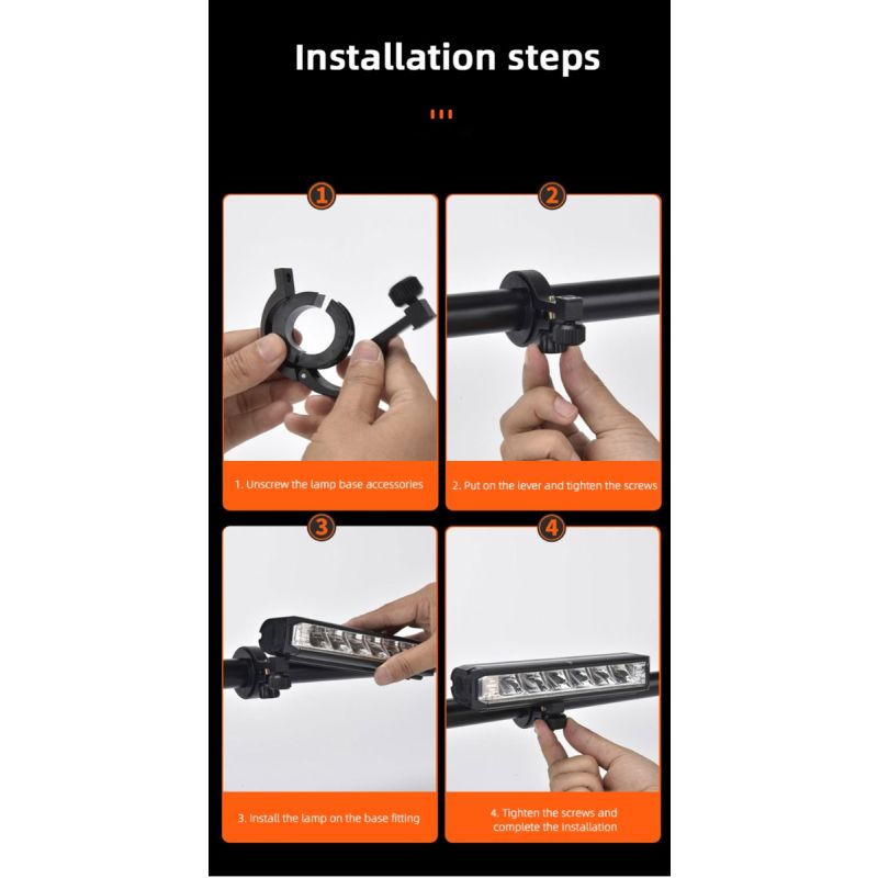 Ljusstarkt cykelljus med LED frontljus 5200 lumen cykelsäkerhet justerbara ljuslägen vattentät för MTB