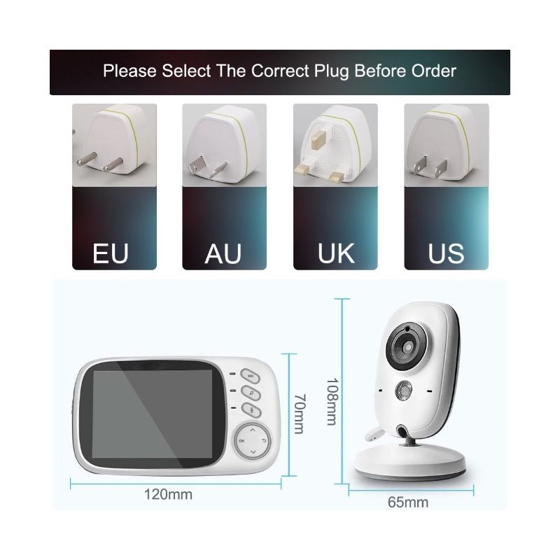 Upptäck modern teknik med VB603 Video Baby Monitor 24G för barnövervakning tvåvägsljud infraröd nattvision