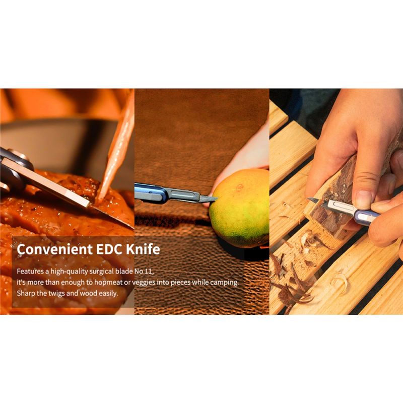 Wuben E62 bästa multifunktionell penna ljus 130 lumen LED ficklampa kompakt portabel lång drifttid