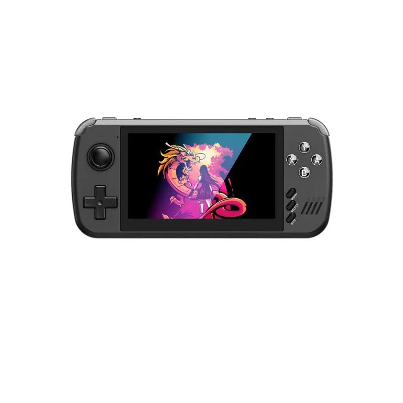 POWKIDDY X39pro handhållen videospelkonsol med 4,5-tums IPS-skärm PS1-stöd och trådbundna kontroller retrospel