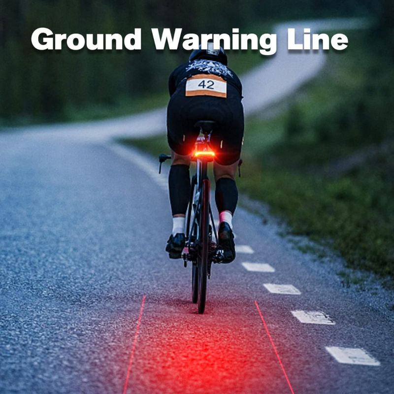 Meilan X5 Smart Cykelbaklampa med Blinkers, Automatisk Bromslampa | USB-uppladdningsbar för cykelsäkerhet