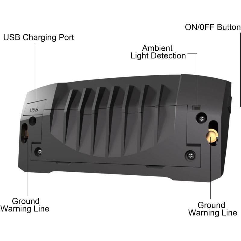 Meilan X5 Smart Cykelbaklampa med Blinkers, Automatisk Bromslampa | USB-uppladdningsbar för cykelsäkerhet