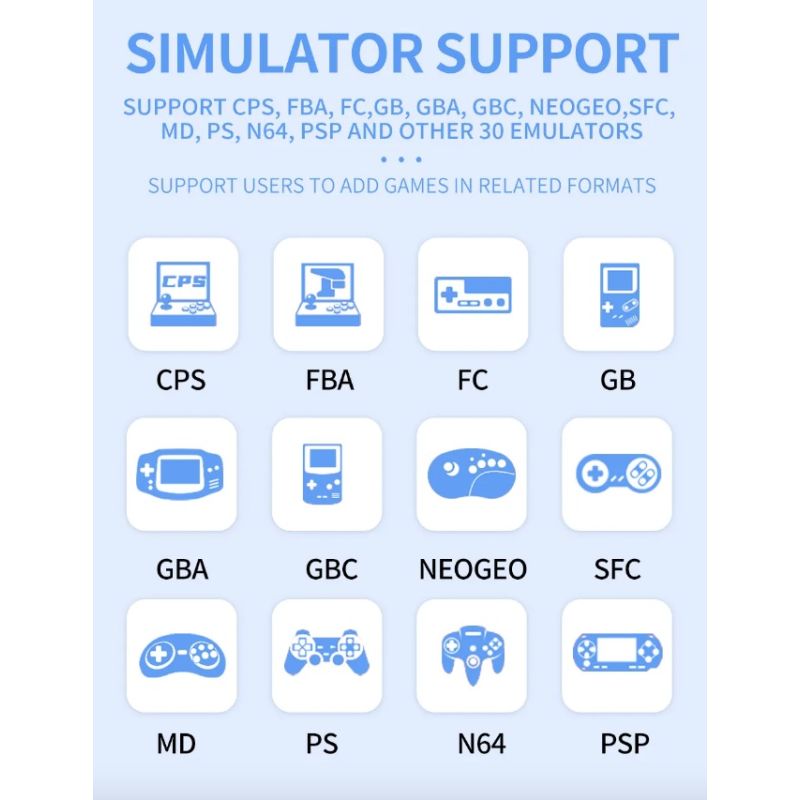 Upptäck POWKIDDY X55 handhållen spelkonsol för retrogaming med levande 5.5-tums IPS-skärm och kraftfull prestanda