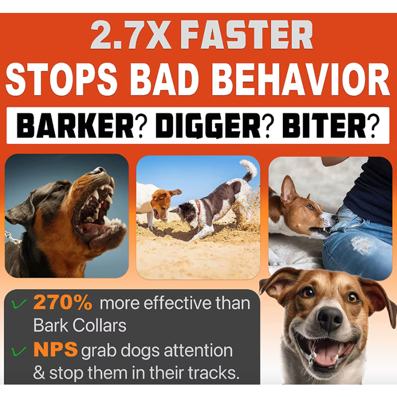 Pet Dog Repeller med ultraljudsteknik effektiv uppladdningsbar skällkontroll och hundbeteendeträning