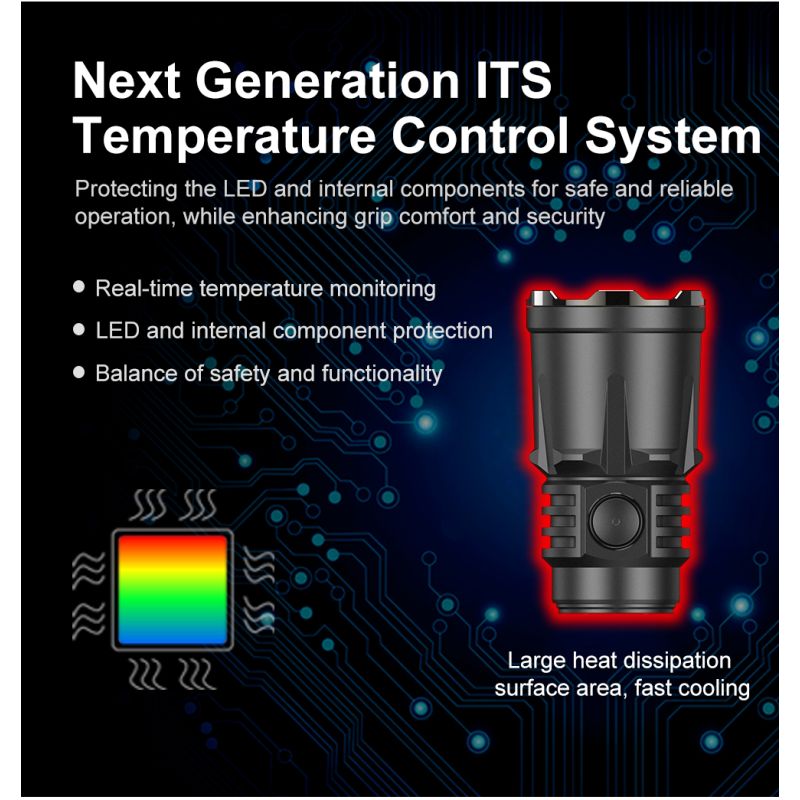 Klarus XT21X Pro XHP70.2 LED ficklampa 4400 lumen högpresterande mångsidig utomhus- och taktisk ficklampa