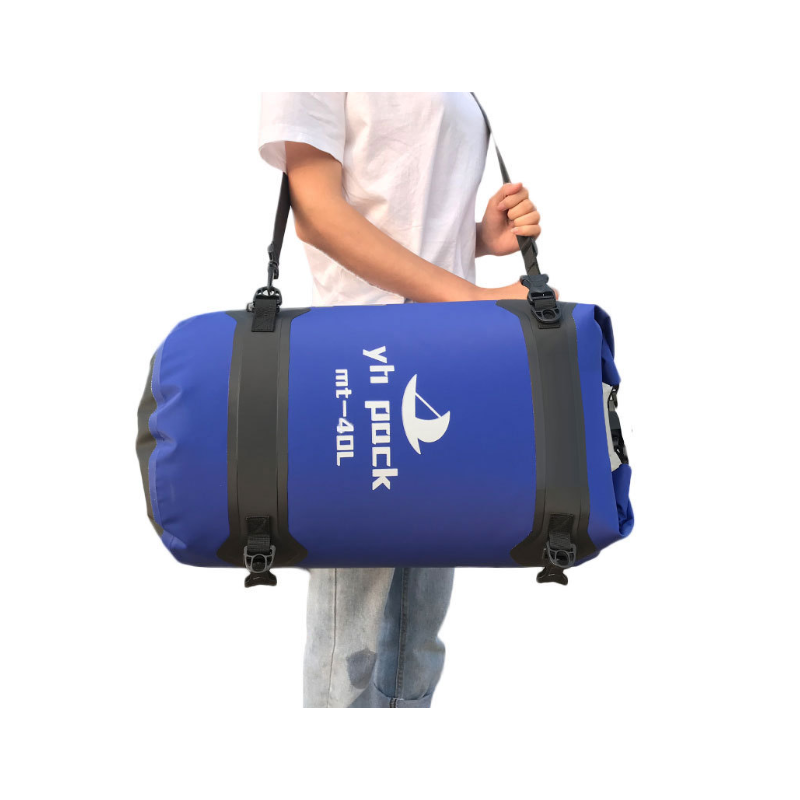 Vattentät MC-väska 40/80L – Rymlig cykelväska för MTB & Pendling, 500D PVC Rulltopp