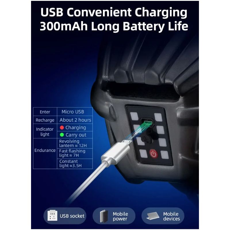 ROCKBROS Cykelhjälm LED-bakljus Uppladdningsbar Lättvikt MTB-hjälm för Säker Cykelsemester och Stadscykling