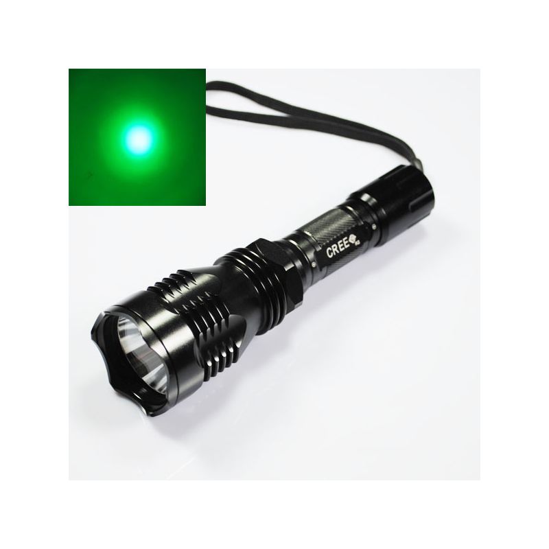 Uniquefire HS-802 Green Light ficklampa Långvarig och hållbar 6061T aluminiumlegering för utomhusäventyr