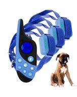 2021 Ny 500m Electric Dog Training Collar PET Fjärrkontroll Vattentät uppladdningsbar med LCD-skärm för all storlek Shock Vibration Sound