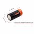 Innovativt 16340 650mAh 3.7V Li-ion batteri för säkerhetsutrustning miljövänligt och hög energitäthet