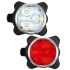 HJ-030 USB-uppladdningsbart cykelljus 3 LED 4 lägen för stadscykling Vattentät framlampa för ökad synlighet