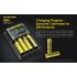 Upptäck Nitecore UMS4 intelligent USB fyrslottladdare 18650-26650 batterier smart laddning kompakt design
