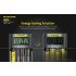 Upptäck Nitecore UMS4 intelligent USB fyrslottladdare 18650-26650 batterier smart laddning kompakt design