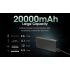 NITECORE CARBO 20000 Mobil Powerbank 20000mAh kolfiber lättviktig PD QC 20W IPX5 för utomhusäventyr
