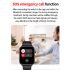 ET570 Blodsocker Smartwatch EKG Puls Blodtryck Hälsa Icke-invasiv Blodsocker Mätning, 1.96