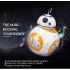 Uppgraderad Fjärrkontroll Star Wars BB-8 Robotleksak 2.4G med 360° Rotation och Magnetisk Upphängning för Barn