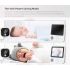AMB900 babykamera med 2,8 tum LCD display och tvåvägsintercom för babysäkerhet och modern förälder