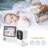 AMB900 babykamera med 2,8 tum LCD display och tvåvägsintercom för babysäkerhet och modern förälder