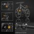 CarryBright CBX4 cykelblinkers med horn och USB-laddning för ultimat cykelsäkerhet vattentäta och smarta