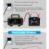 FOXSUR bärbar bilbatteriladdare 12V/24V motorcykel lastbil AGM LiFePO4 automatisk 7-stegs laddning effektivitet