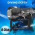 B12 LED-dykningsficklampa IPX8 aluminiumlegering slitstark undervattensljus perfekt för marin utforskning
