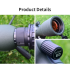 25-75x60 Spottingscope ED-lins | Kraftfullt Monokulärt Teleskop för Fågelskådning & Utomhus | BAK4