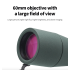 25-75x60 Spottingscope ED-lins | Kraftfullt Monokulärt Teleskop för Fågelskådning & Utomhus | BAK4
