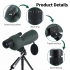 25-75x60 Spottingscope ED-lins | Kraftfullt Monokulärt Teleskop för Fågelskådning & Utomhus | BAK4