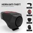 CarryBright CBH3 120db USB laddningsbart cykelhorn med elektrisk ringsignal för mountainbike och landsvägscykling