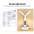 LED-bordslampa med kalender och USB-touch multifunktionslampa med flimmerfritt ljus och pennhållare