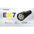 Nitecore EX7 Ficklampa – 6000 Lumen, Uppladdningsbar USB-C, Extremt Ljus & Lång Räckvidd