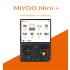 MIYOO Mini Plus bärbar retrospelskonsol med 3,5-tums IPS-skärm 640x480 upplösning för nostalgiskt spel
