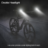 CarryBright CB800 Backspegelstrålkastare Cykelljus Aluminiumlegering Innovativt För Ökad Synlighet Stads- och Skogscykling