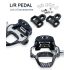RACEWORK landsvägscykelpedal ultralätt kolfibermönster hög prestanda SPD Keo-kompatibel för cykelentusiaster