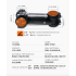 TOSEEK MTB-styrstam aluminium 28.6-31.8mm lättvikt justerbar vinkel hållbar för cykelentusiaster matt svart