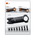 TOSEEK MTB-styrstam aluminium 28.6-31.8mm lättvikt justerbar vinkel hållbar för cykelentusiaster matt svart