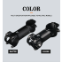 TOSEEK MTB-styrstam aluminium 28.6-31.8mm lättvikt justerbar vinkel hållbar för cykelentusiaster matt svart
