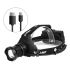 XHP70 LED-strålkastare 8000 lumen USB-uppladdningsbart ljus IPX5 vattentät med justerbara lägen för camping