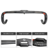TOSEEK fullkolfiberstyre 400mm 420mm 440mm trådlöst racingdrop cykelstyre högkvalitativt landsvägscykelstyre