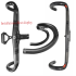 TOSEEK fullkolfiberstyre 400mm 420mm 440mm trådlöst racingdrop cykelstyre högkvalitativt landsvägscykelstyre
