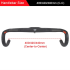 TOSEEK fullkolfiberstyre 400mm 420mm 440mm trådlöst racingdrop cykelstyre högkvalitativt landsvägscykelstyre