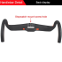TOSEEK fullkolfiberstyre 400mm 420mm 440mm trådlöst racingdrop cykelstyre högkvalitativt landsvägscykelstyre