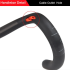 TOSEEK fullkolfiberstyre 400mm 420mm 440mm trådlöst racingdrop cykelstyre högkvalitativt landsvägscykelstyre