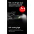 TOWILD CL1200 cykelstrålkastare 1200LM LED USB uppladdningsbar vattentät framlampa för nattcykling